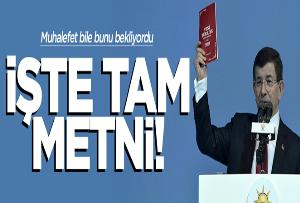 İşte AK Parti'nin seçim beyannamesi.